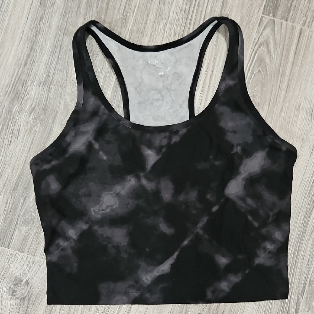 Calvin Klein Black and Gray Sports Top